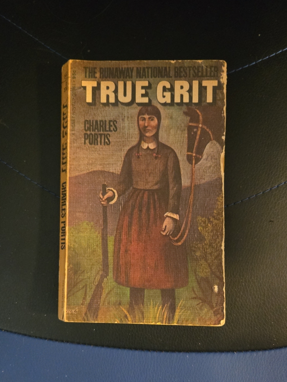True Grit Vintage Paperback Book - Brown/Black Cover